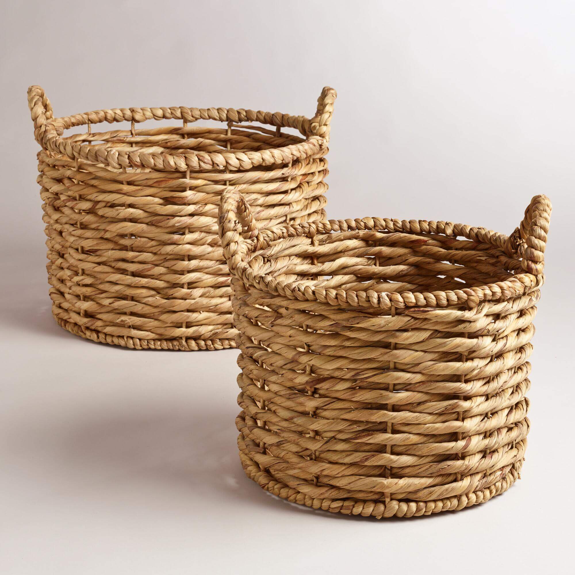 Water hyacinth storage basket – Mekocraft | Handicraft Vietnam ...