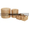 Water hyacinth laundry hamper